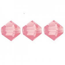 Preciosa MC Bicone 4mm beads Rose 70010
